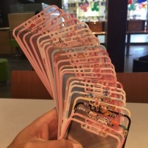 Suitable for Apple XXS Cute Cartoon Tempered Glass Membrane IphoneXR Mobile Phone Cling Film 6 1 Inch Pink Color Film