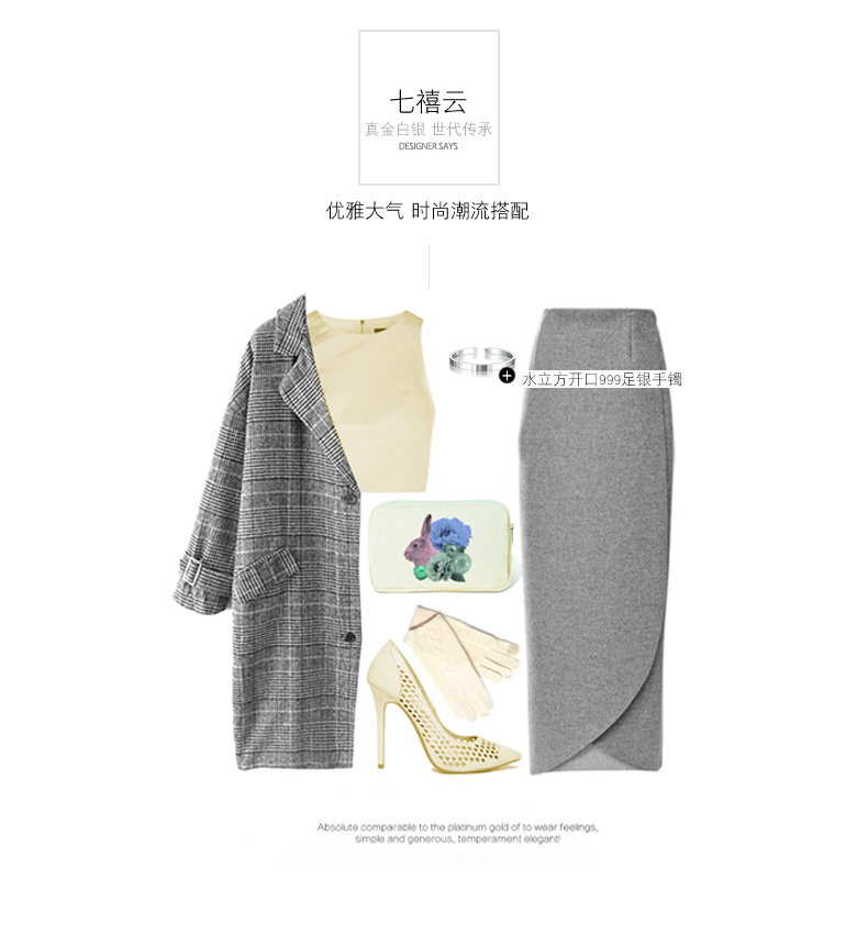 Vòng tay bạc nhỏ tươi 999 sterling bạc đôi nam nữ một đôi vòng tay bạc để gửi cho bạn gái mở vòng tay trang sức bạc vòng thạch anh tóc vàng