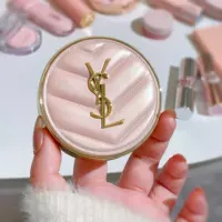 YSL/圣罗兰 Прозрачная невесомая основа-кушон из кожи перьев/серебра/розового цвета B10/B20/BR10