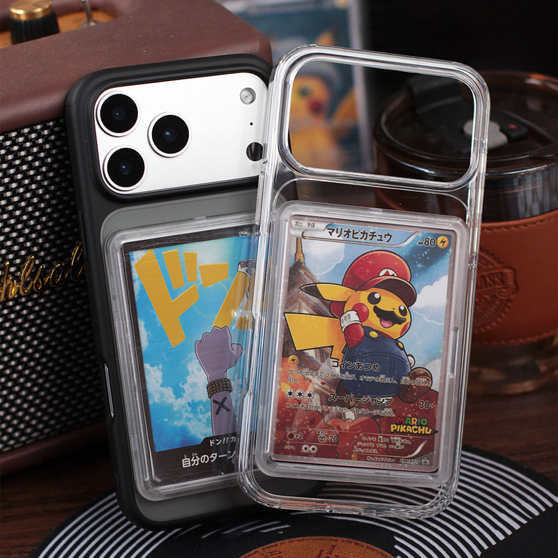 【64X90Mm】Can Hold Pokémon Cards Ptcg, Suitable for iPhone 17 Pro Max Phone Case, Air Yu-Gi-Oh! Apple 16 Large Card Holder, 15 Plus One Piece 14 Pro Card Case, 12/3