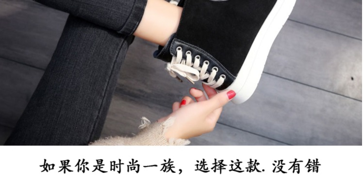 Giày đế xuồng màu đỏ Anh mùa xuân nước Anh Qi Qi đôi bốt ngắn đế phẳng đế xuồng hoang dã 2019 Giày mùa xuân mới Martin - Giày ống giày boot nữ cao gót
