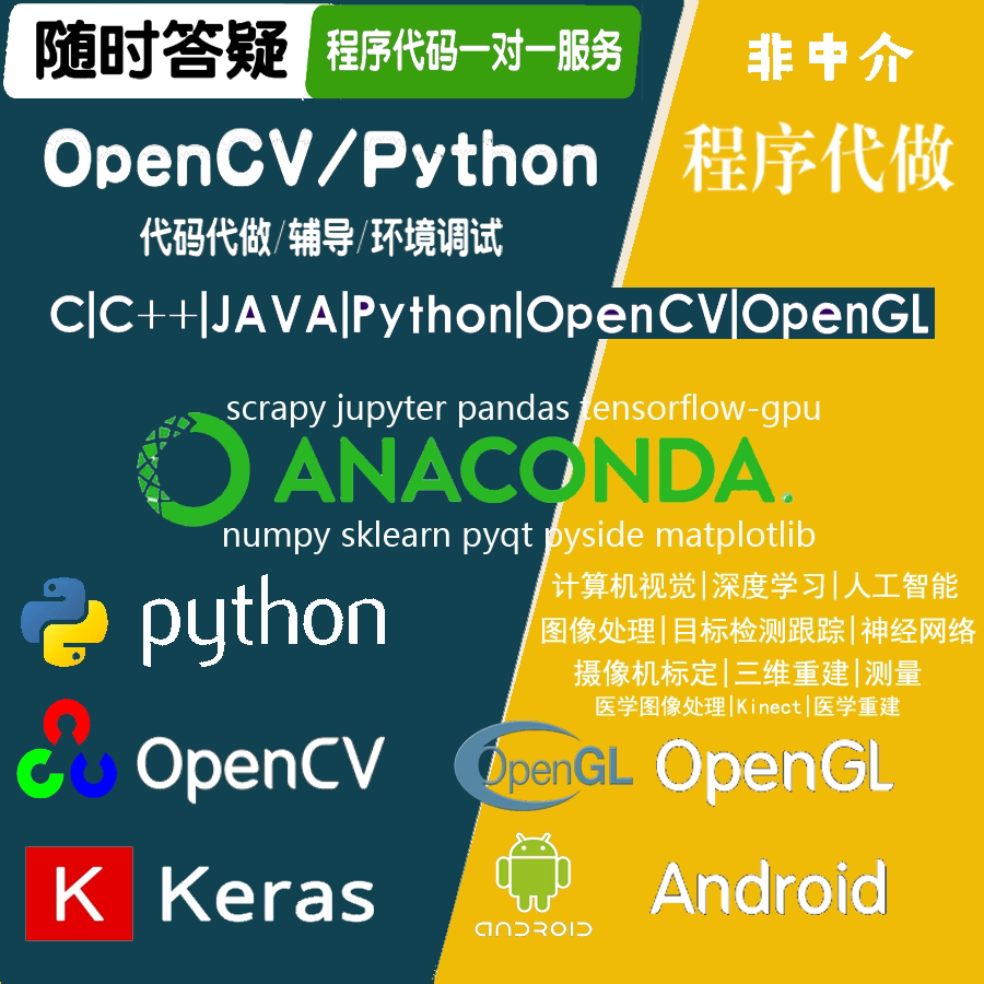 Python deep learning generation to do OpenCV generation to do images Opengl three-dimensional cv generation to do neural network generation to do