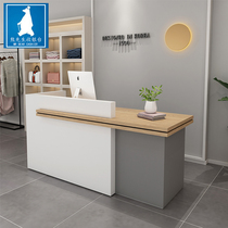 Company front desk Reception desk Simple modern cashier Beauty salon Bar table Milk tea shop Clothing store counter Small