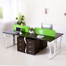  Staff desk Staff card holder Computer desk Office screen partition Four-person desk