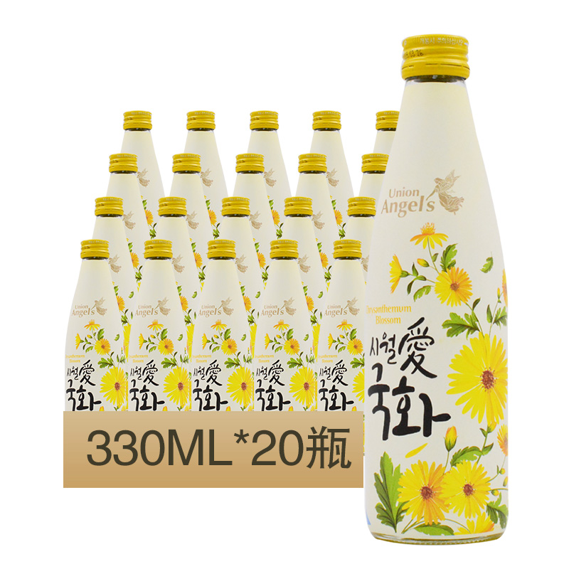Korean original imported Angis Chrysanthemum Taste Formulated Wine 11-degree 330ML* 20 bottled  