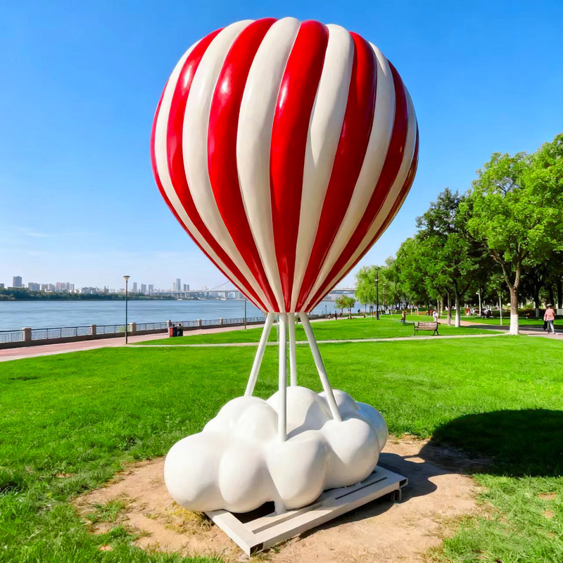 Outdoor Scenery Large Hot Air Balloon Decoration Floor-Standing Camping Photo-Taking Seating Arrangement Popular Social Media Spot Landscape Sculpture Outdoor Scenery Large Hot Air Balloon Decoration Floor-Standing Camping Photo-Taking Seating Arrangement Popular Social Media Spot Landscape Sculpture
