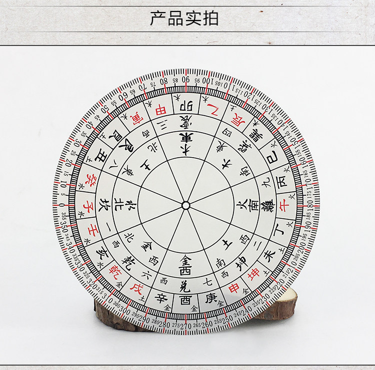 Китайский компас 精制简易八卦立极尺24二十四山透明板高精度绘图尺罗盘布局定位仪