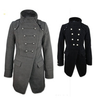 Womens slim hide-and-seek double-breasted jacket warm medium length 1kg