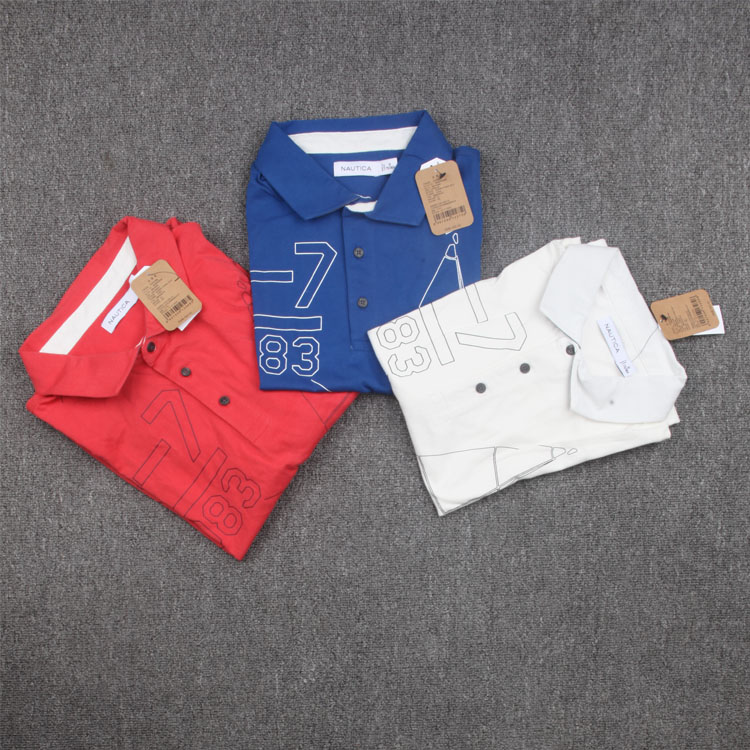 Guy Beauty N Imperial Pin Code Pendant 590R Man Sail Printed Series Pure Cotton Casual POLO Short Sleeve 280 gr