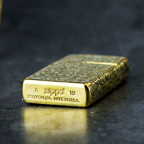 zippo Оригинальная медная резная мужская зажигалка на керосине