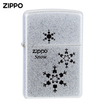 Original zippo lighter Genuine silver plated one three five snowflakes Mens lettering kerosene lighter