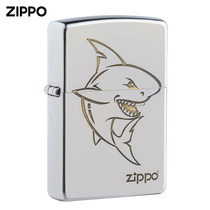 Lighter zippo American original chrome shark creative personality custom lettering wish birthday gift