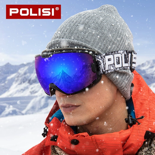 Профессиональные лыжные двухэтажные очки без запотевания стекол, объектив, шлем, снаряжение, сноубординг
