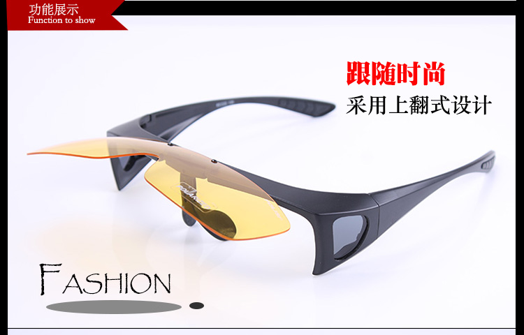 POLISI Kính phân cực Kính cận thị Driver Driver Driver Mirror Night Vision Kính râm Clip Mirror kính đổi màu