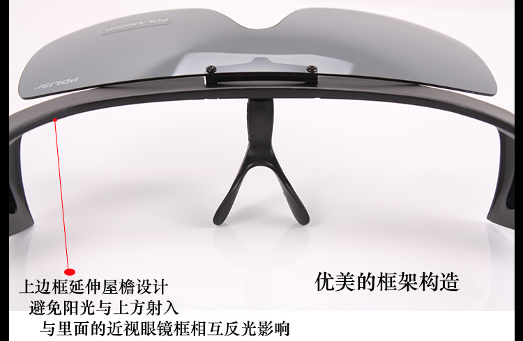 POLISI Kính phân cực Kính cận thị Driver Driver Driver Mirror Night Vision Kính râm Clip Mirror kính đổi màu