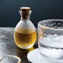 Day Style Hammer Mark Phnom Penh Clear Wine Pot Suit Creative Glass Yellow Wine Warm Winemaker Hot Wine Pot Home 12 White Wine Glass