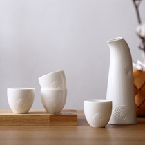 Cherry Blossom Loft Sun Style Ceramic Liquor Suit Restaurant Clear Wine Pot Liquor Cup Yellow Wine Warm Wine Pot winemaker