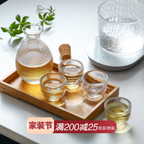 Day Style Clear Wine Pot Suit Crystal Glass Wine Furniture Restaurant Yellow Wine Wineware Sub-Wine Ware Ice Wine Pot Wine Glass