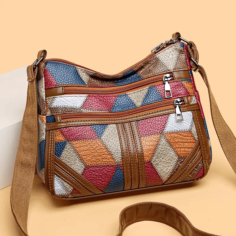 Genuine Leather Women's Bag, Multi-Layered, Large Capacity, Versatile Bag, 2025 New Trendy Cowhide Backpack, Casual Women's Shoulder Crossbody Bag