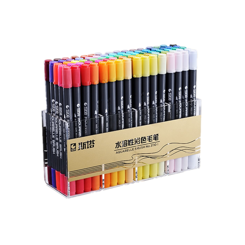 Sta water-based microphone pen soft head hand-painted brush watercolor pen brush beauty brush student with 3110 set