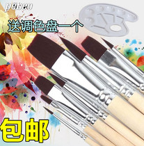 Beibiou nylon pig Mane watercolor water chalk acrylic oil painting paint brush art student examination