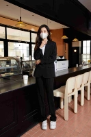 603 костюм+рубашка+брюки (упругая талия) Рубашка по умолчанию на большой размер четыре сезона