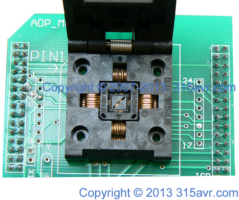 IC test block ATMEGA8 8A 48 88 QFN MLF 32 foot programming seat burner burner