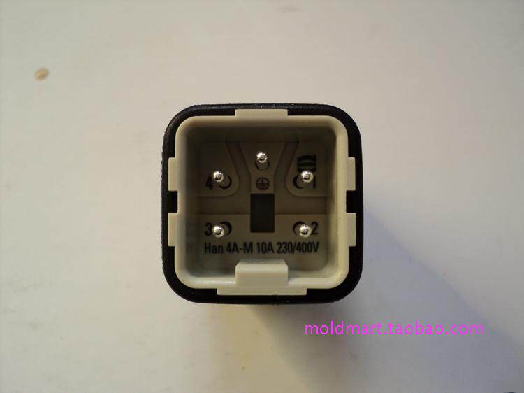 Harting connector 09200042611 five-pin male core HAN-4-A-M 10A 250V in stock