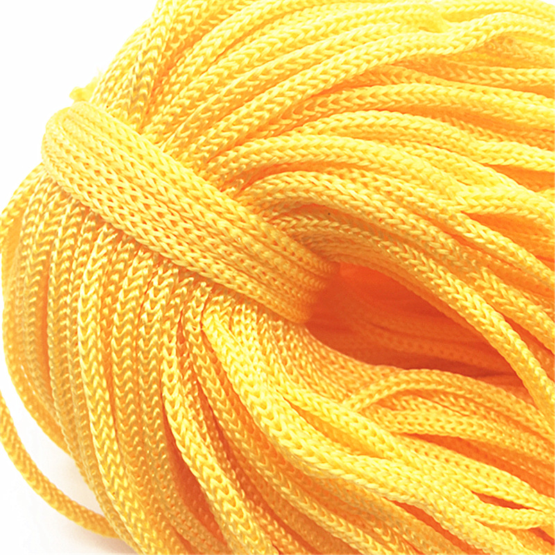 Color hand rope shu kou sheng soft nylon rope hollow braided rope da bao sheng 3mm 4mm manual