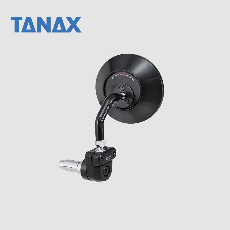 Japan TANAX motorcycle rearview mirror mirror retro handle wide angle large field of view convex ANC_ANS single