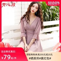 2021 summer new fashion swimsuit womens one-piece cover meat large size fat mm hot spring cover belly thin swimsuit swimsuit
