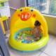 Little Yellow Duck Swimming Pool Children's Inflatable Thickened Water Spray Pool Sunshade Bathtub Summer Outdoor Wave Pool Water Play Toys