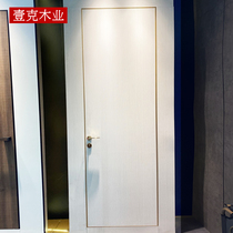 Golden minimalist frame door aluminium wood door invisible door bedroom kitchen toilet toilet light lavish 1 cm narrow side