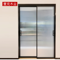 Kitchen Balcony Pushdoor Sliding Door sliding door narrow side door glass door aluminium alloy partition