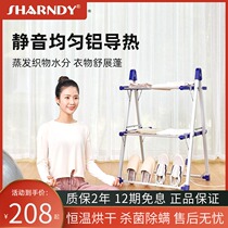 Drying clothes rack Floor folding indoor baby drying rack rod Electric disinfection sterilization balcony household drying clothes rack