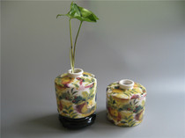 Ceramic fashion Little Flower home decoration water cultivation flower arrangement art flower arrangement small shooting props punch drill