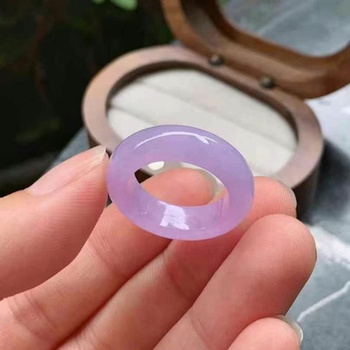 Jade ice violet lilac jade ring bracelet
