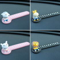 Car temporary stop number plate number plate creative cartoon cute car swing piece moving car phone card for mobile car card