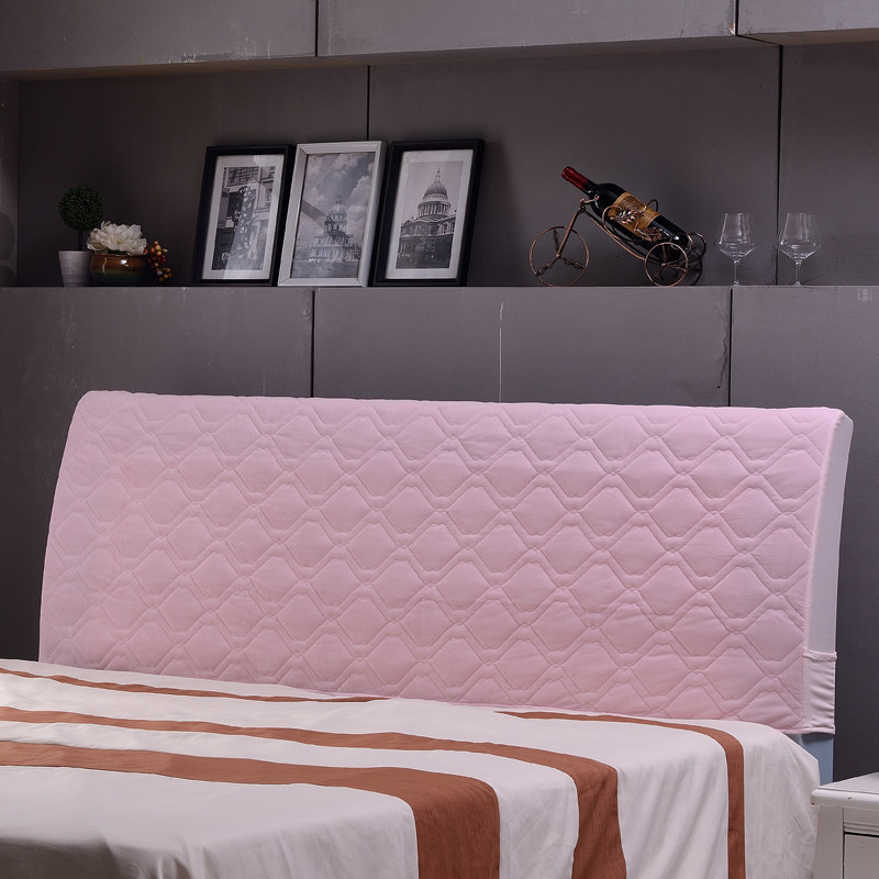 Leather bed clip cotton bedside cover 1 5m1 8m arched protective sleeve unwashed dust cover cloth art all-bag headliner