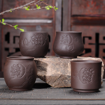 Handmade purple sand tea cup large insulation Master Cup daily ceramic tea cup kung fu tea set tea ceremony accessories