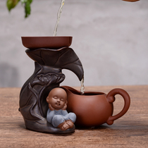 Creative Tea Drain Purple Sand Kung Fu Kungfu Small Monk Gourd Tea Strainer Ceramic Tea Set Accessories Tea Maker Sloth Filter Tea