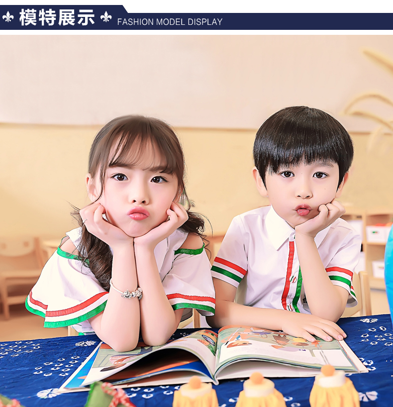 Mùa hè 2018 quần áo trẻ em mẫu giáo quần áo đồng phục trường tiểu học đồng phục tùy chỉnh trẻ em gió nam và quần áo bé gái Anh đồ bộ trẻ em