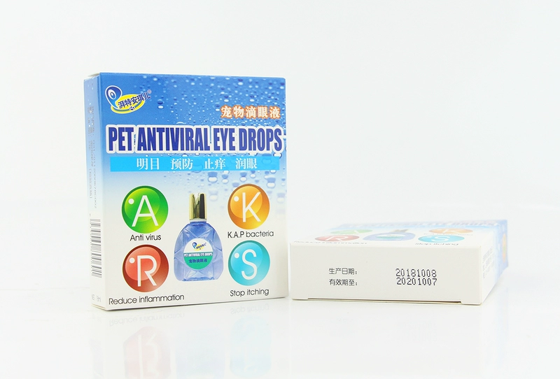 Angel pet chống vi-rút thuốc nhỏ mắt chó mèo viêm kết mạc viêm giác mạc nước mắt chống viêm mắt - Thuốc nhỏ mắt