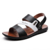 Mùa hè 2018 mới kiểu sandal nam phiên bản Hàn Quốc của xu hướng da đế bệt đế bệt đế bệt cao cổ giày lười Sandal