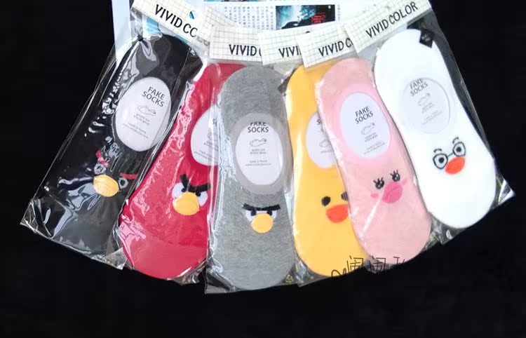 Hàn Quốc sống động vớ nữ mỏng phần vô hình bông nông miệng mùa hè vớ dễ thương hoạt hình nữ vớ vớ vớ nam cổ ngắn