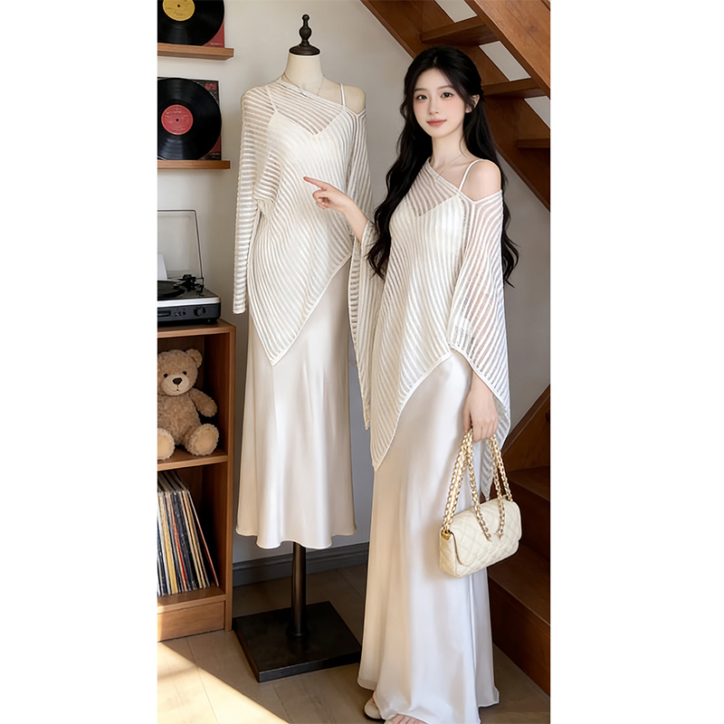 Gentle Style, Unique, Beautiful, Super Attractive, Acetate Satin Slip Dress, High-End, Bodycon Dress, Spring 2026