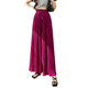 Falling chiffon pleated wide-leg pants women's high waist vertical straight leg 2023 summer thin section loose casual slim skirt pants