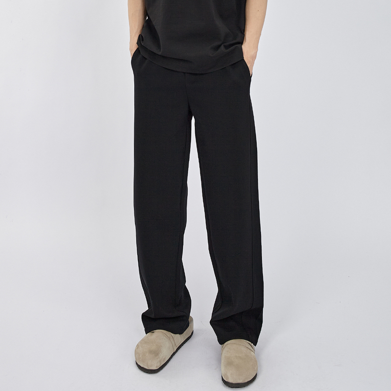 Hamb Original 2026 Autumn New Drapey Black Straight-Leg Casual Commuter Sweatpants for Men and Women, Loose, Simple and Versatile Hamb Original 2026 Autumn New Drapey Black Straight-Leg Casual Commuter Sweatpants for Men and Women, Loose, Simple and Versatile