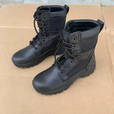 New outdoor black summer combat boots breathable high-barrel outdoor boots