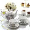 Bone China high-grade teapot Sugar cylinder Milk cylinder English afternoon tea set set Gift gift Black tea tea set